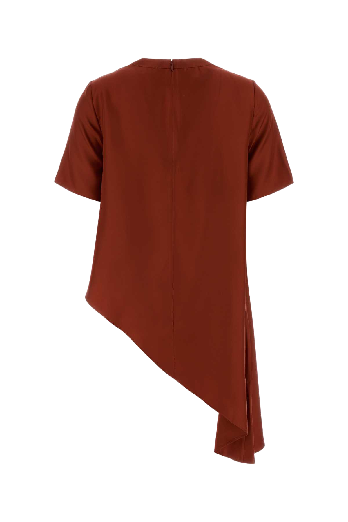 Tiziano Red Silk Madea T-Shirt Exterior