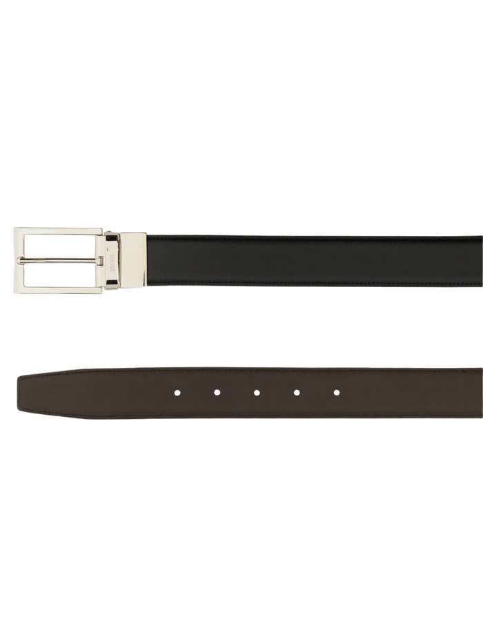 Reversible Belt Black Bovine Leather