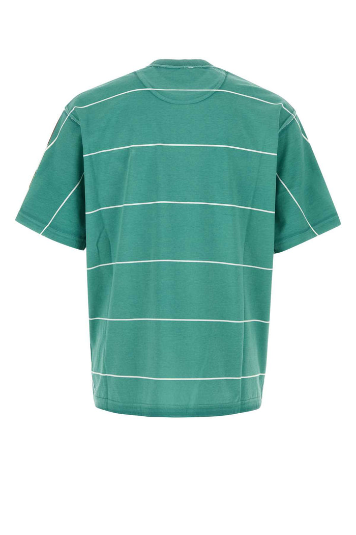 Printed Cotton T-Shirt Cacao+felce Exterior