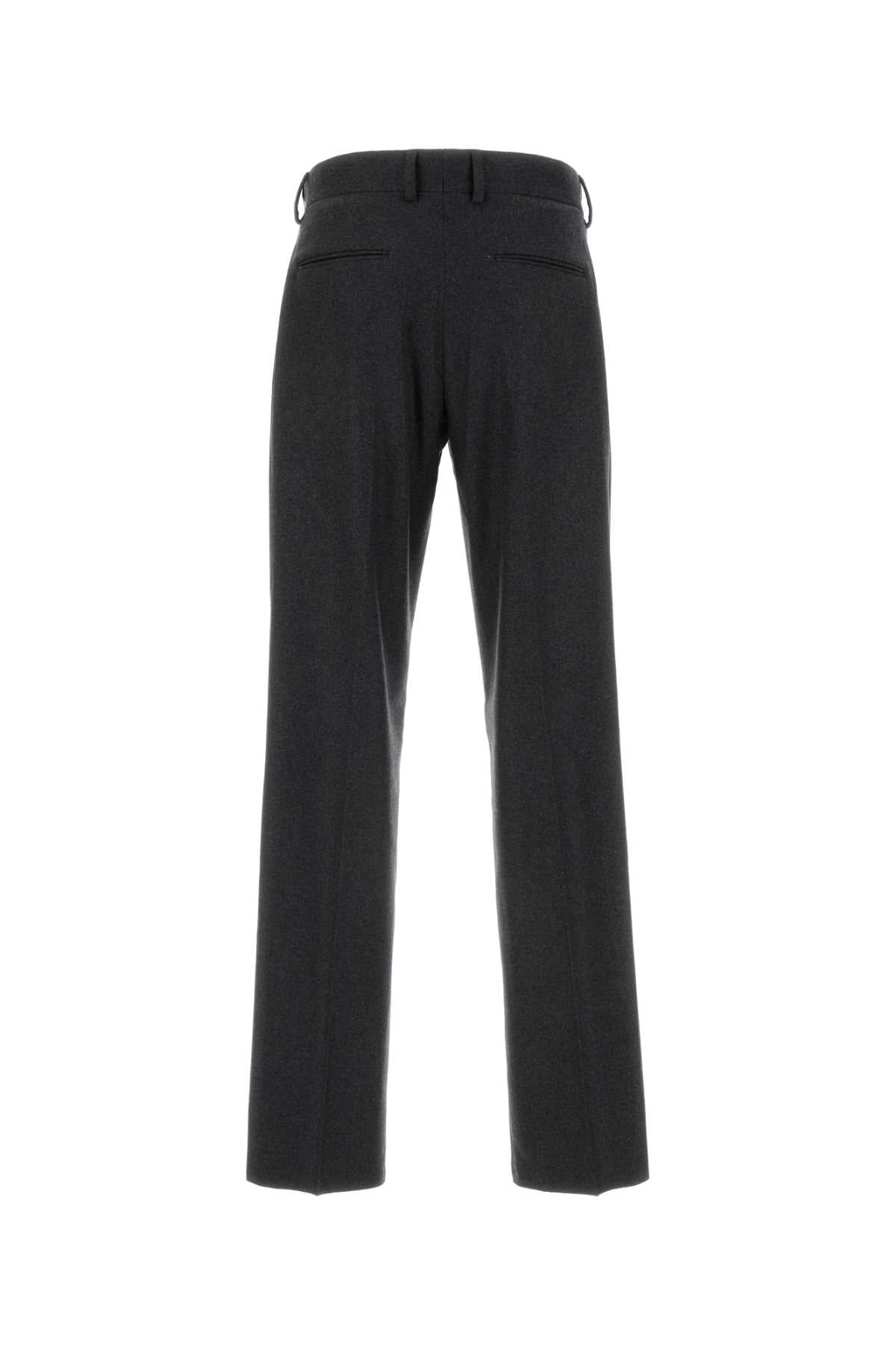 Dark Grey Stretch Cashmere Pant Exteiror: Elastane Pantaloni