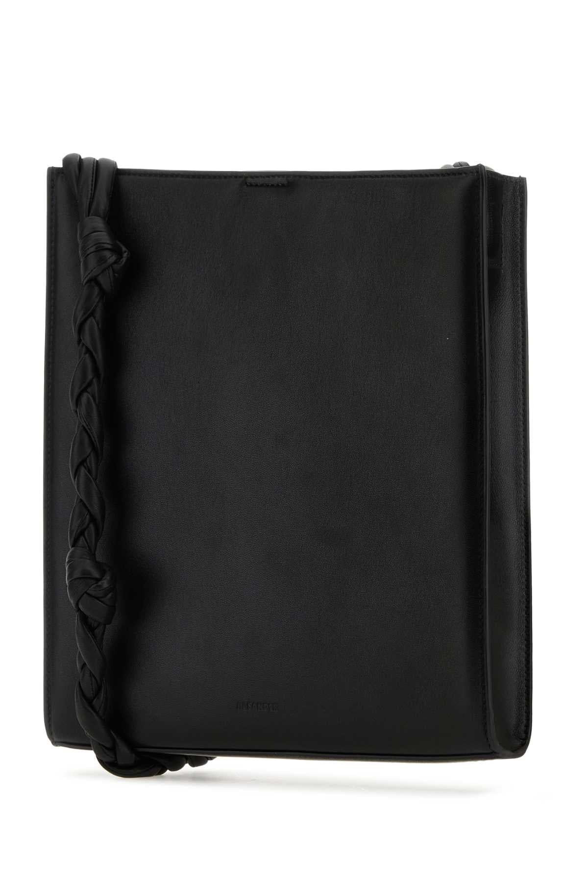 Black Leather Medium Tangle Shoulder Bag 001 Borse A Tracolla