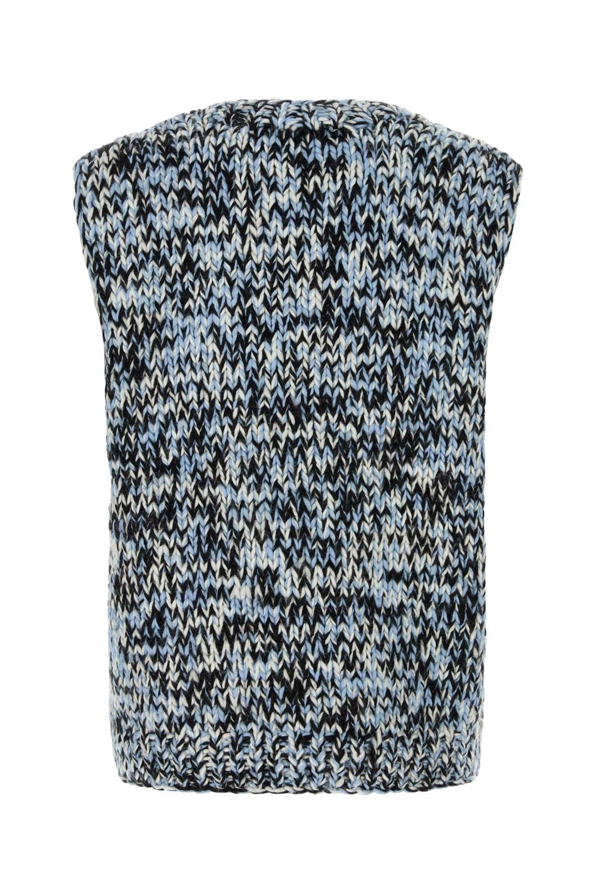 Multicolor Wool Oversize Vest Glacier Lake Maglieria