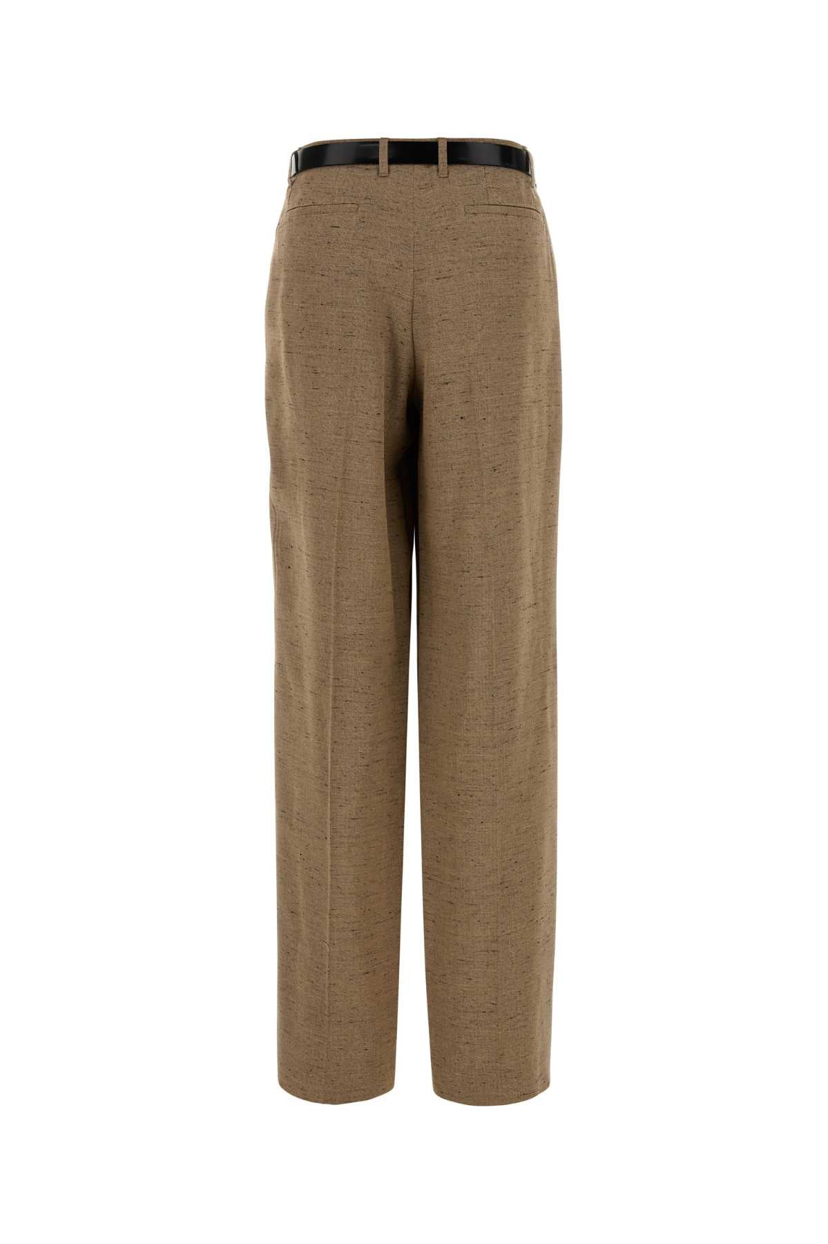 Ftdmithumwc S8230 Melangebianchibeig Exterior: Viscose Linen Nylon Pantaloni