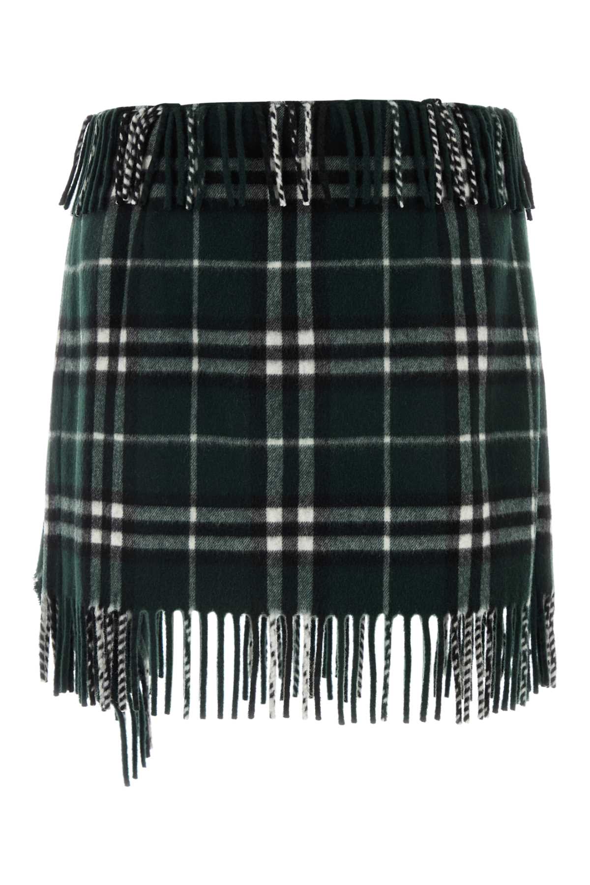 Embroidered Wool Blend Mini Skirt Anchor Gonne