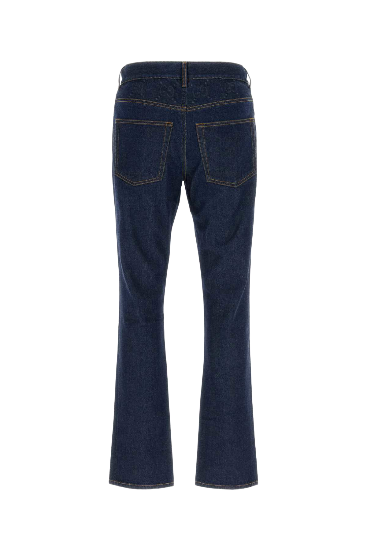 Blue Denim Jeans Darkblue Exterior: Cotton