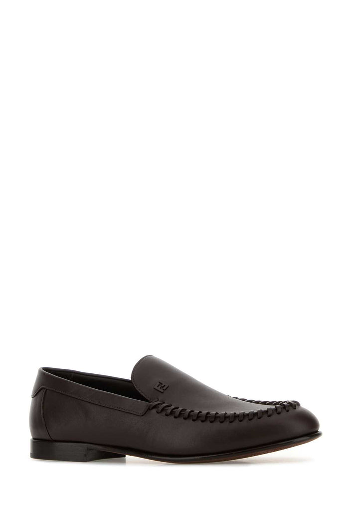 7d1894asai F1sul Chocolate Mocassini