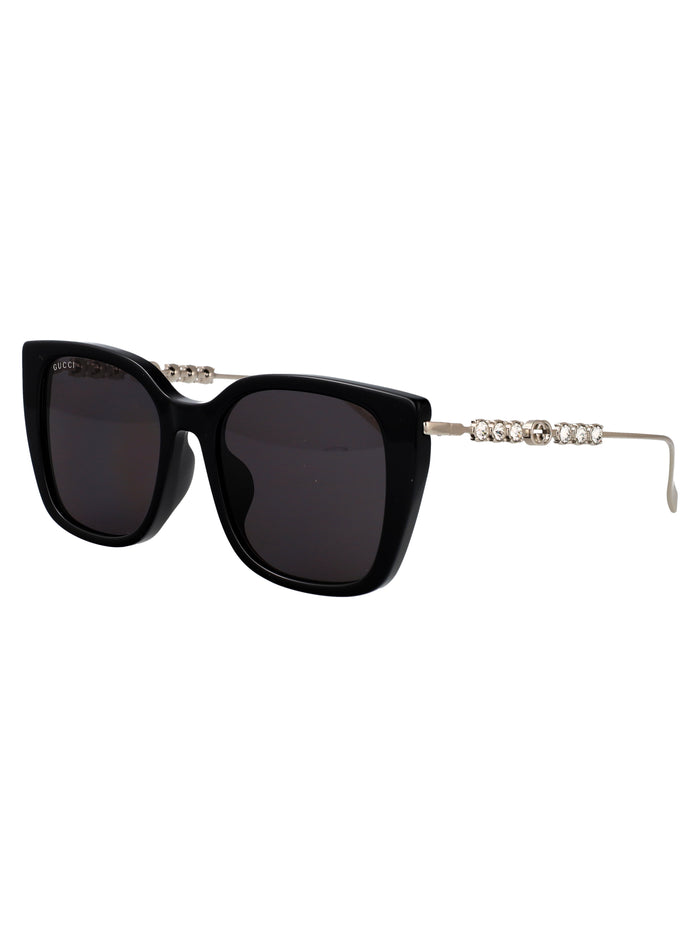 Black-silver-grey Recycled Acetate Sunglasses