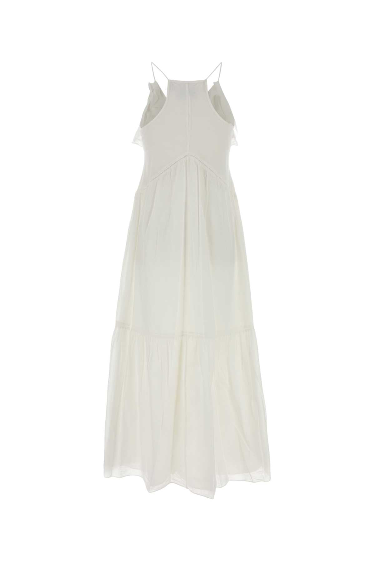 White Cotton Blend Vasma Dress Abiti