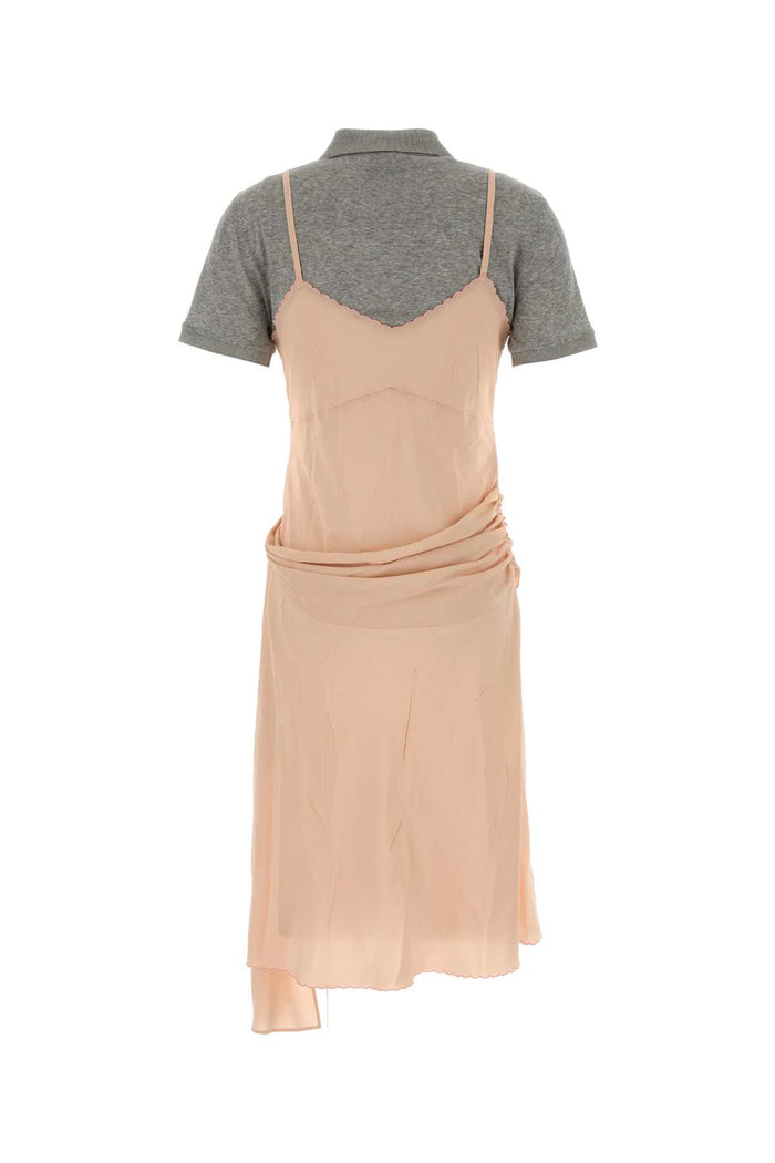 Pink Silk Dress Pescogrigio Abiti