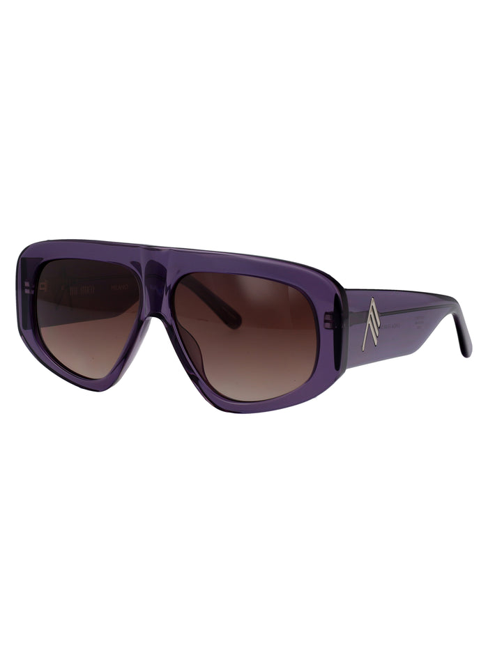 Milano Purple/ Silver/ Purple Acetate Sunglasses