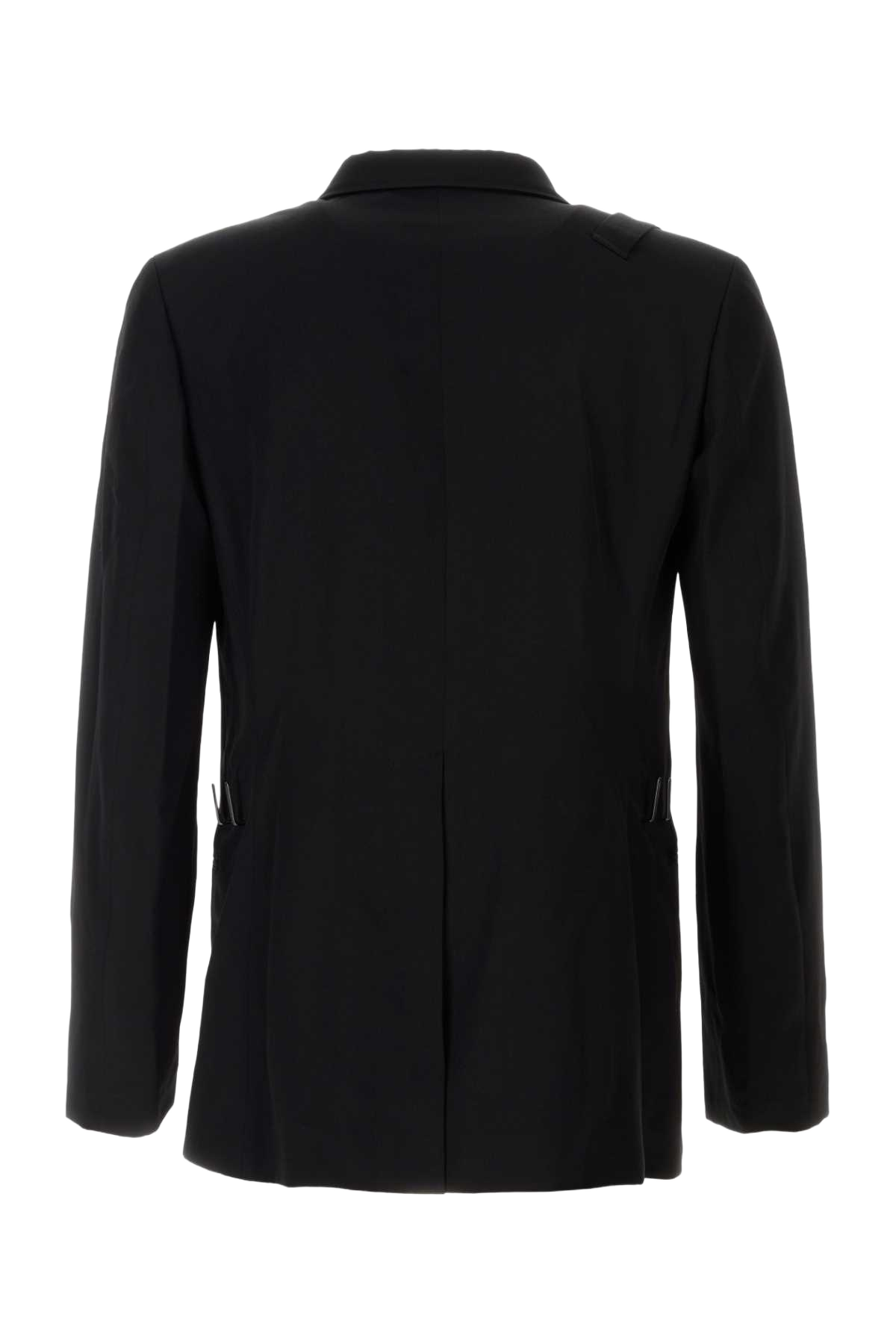 Black Wool Blazer Exterior: Lining: Cupro Giacche E Gilet