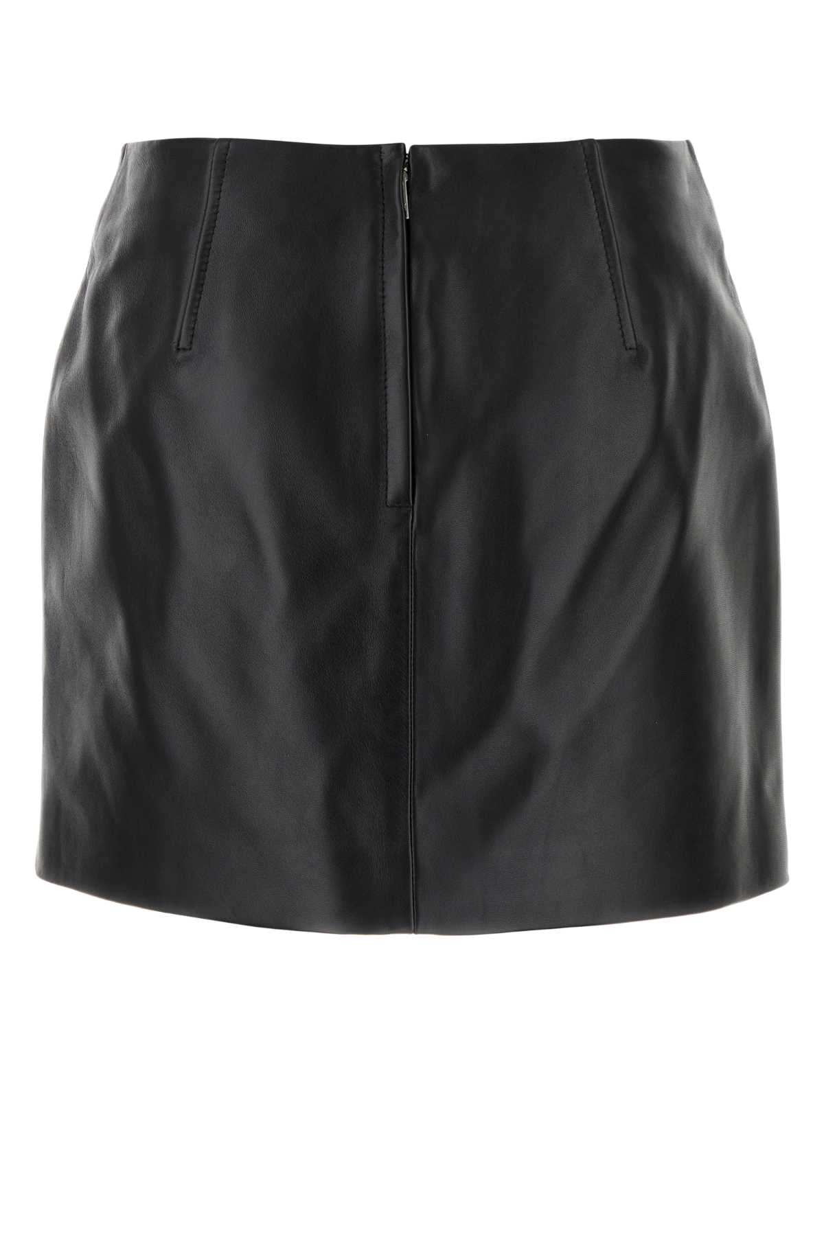 Black Leather Mini Skirt Gonne