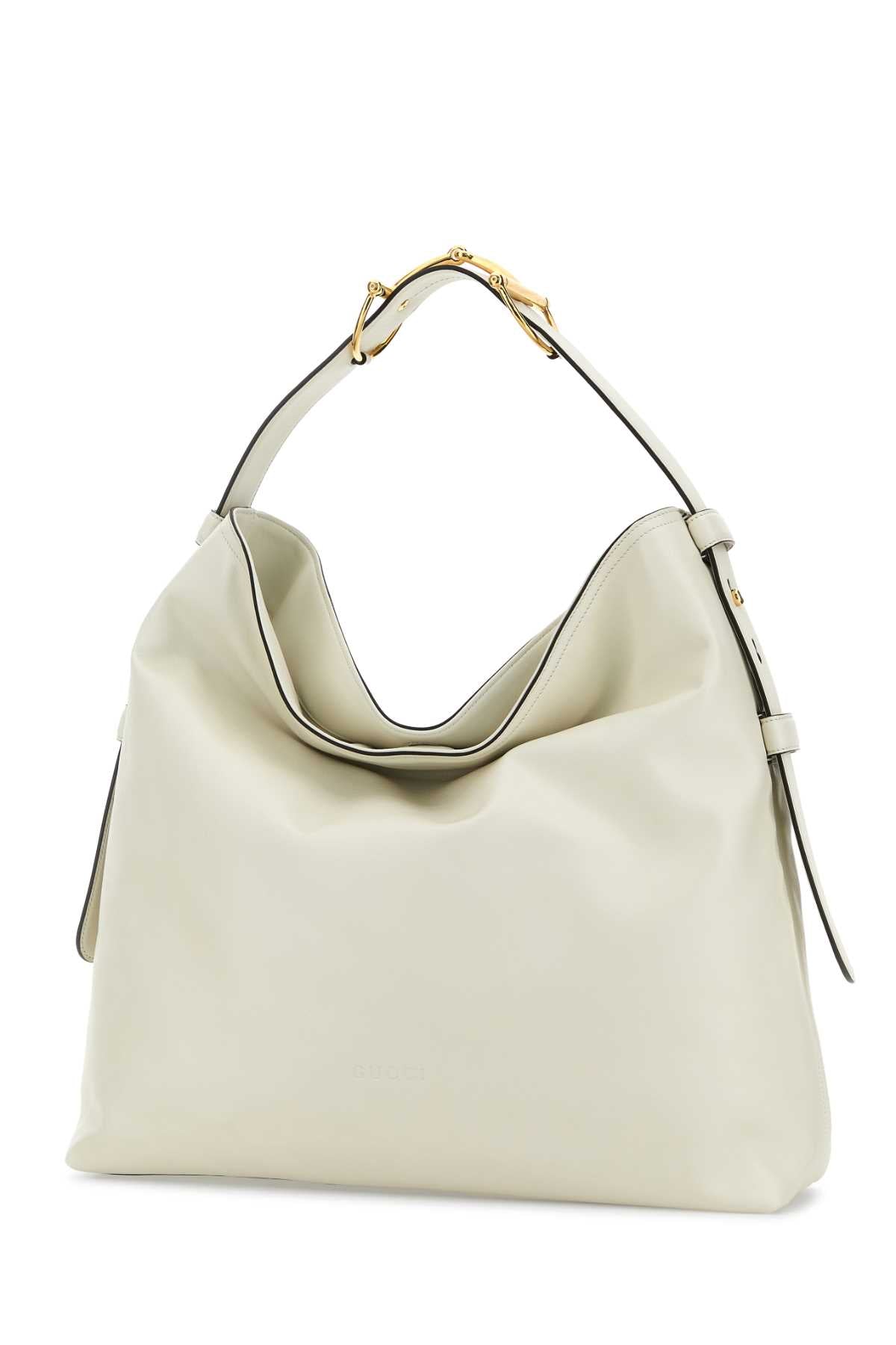 White Leather Large Gucci Beatrix Shopping Bag Dustywhite Borse A Mano