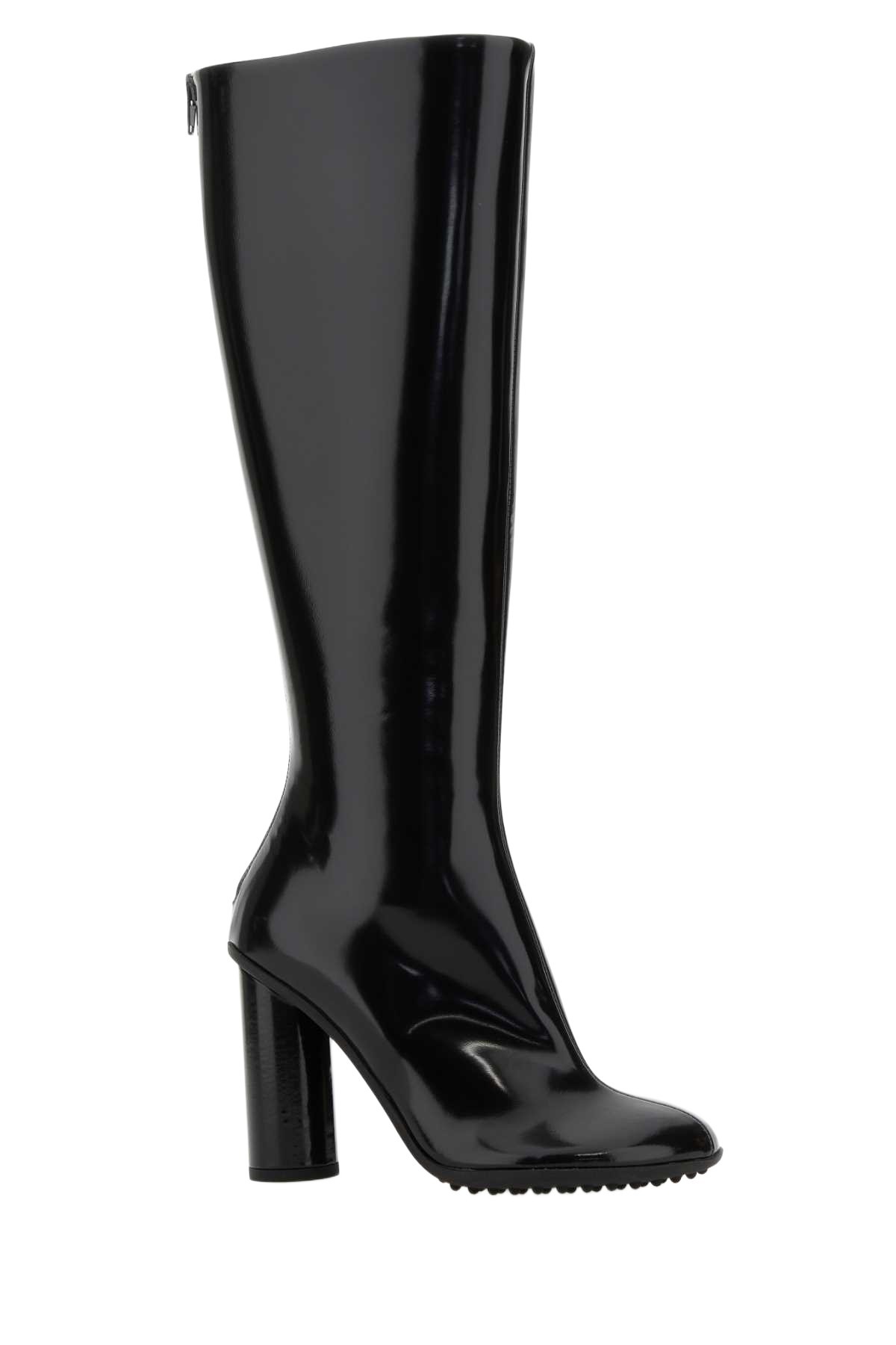 Black Leather Atomic Boots Stivali