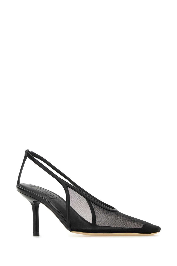 Black Mesh Evelina Pumps Scarpe Con Tacco