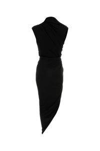 balenciaga dress black Sunday Best: takes the 'black lace dress' to a new level at spring 2022 show shoulder neckline Balenciaga Turtleneck Sequin Mini Dress