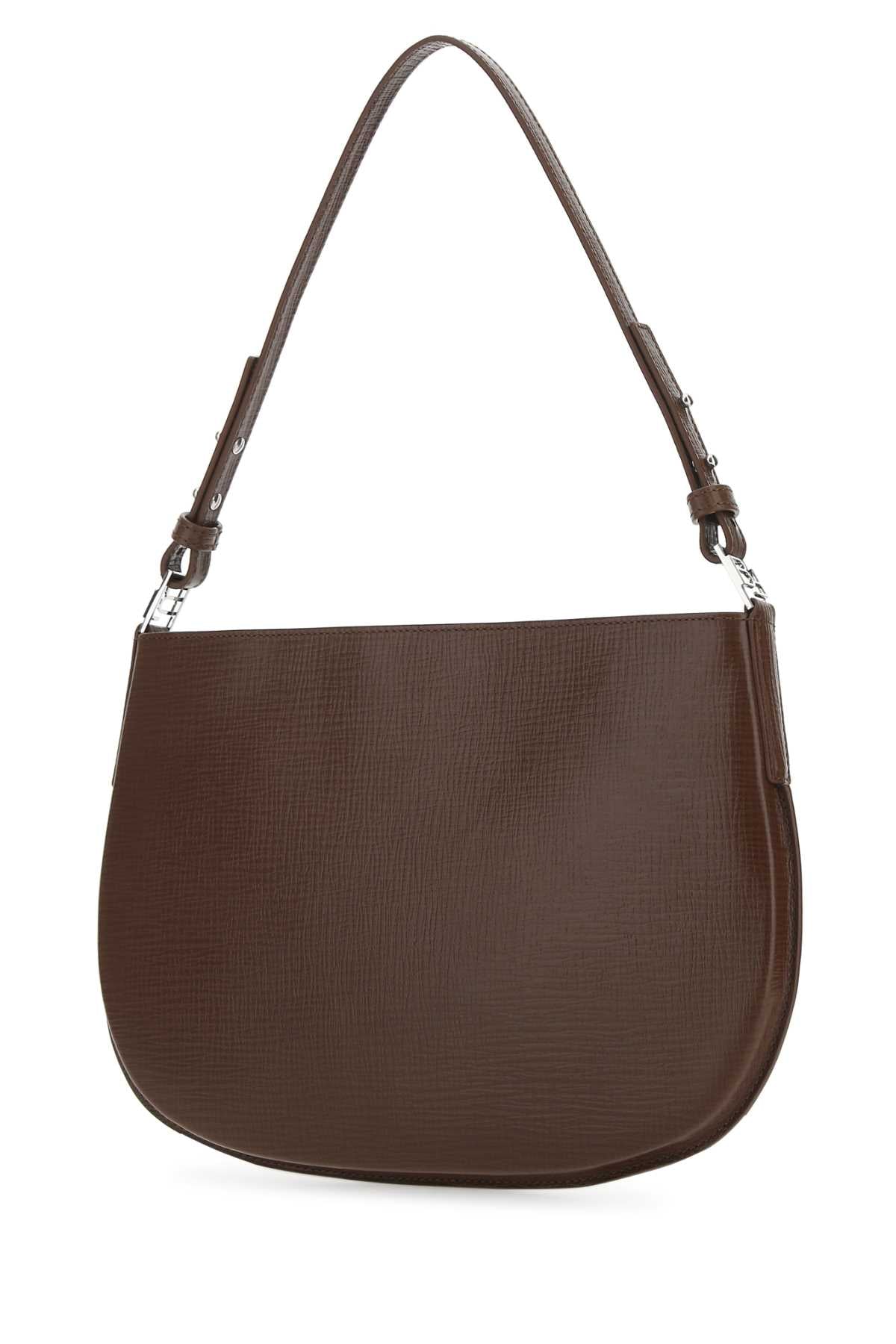 Brown Leather Issa Shoulder Bag Tabac Borse A Mano
