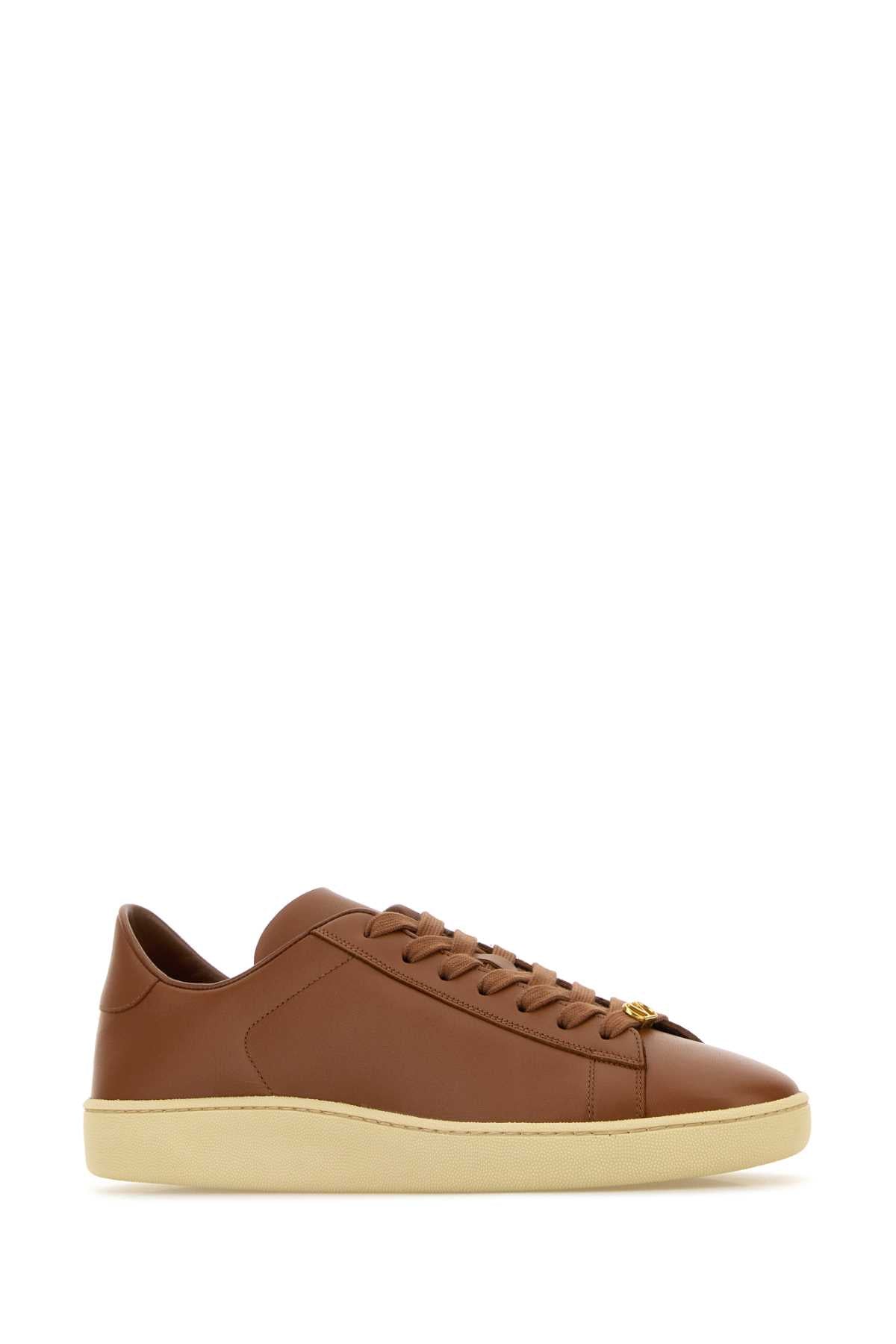 8y2s0k34bya Cfa Tobaccogreenbriarpapyrus Calf Leather - Bos Taurus Sneaker