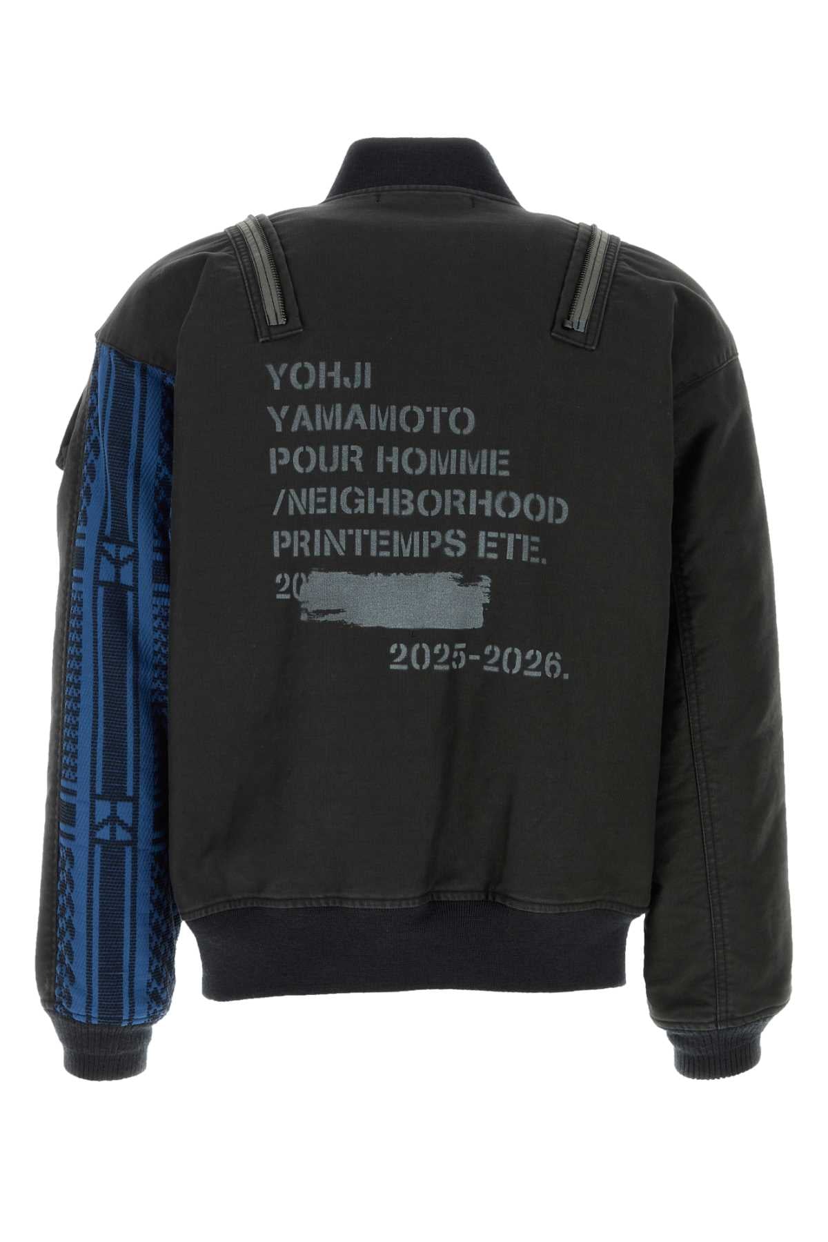 Black Denim Yohji Yamamoto X Neighborhood Bomber Jacket Giubbini