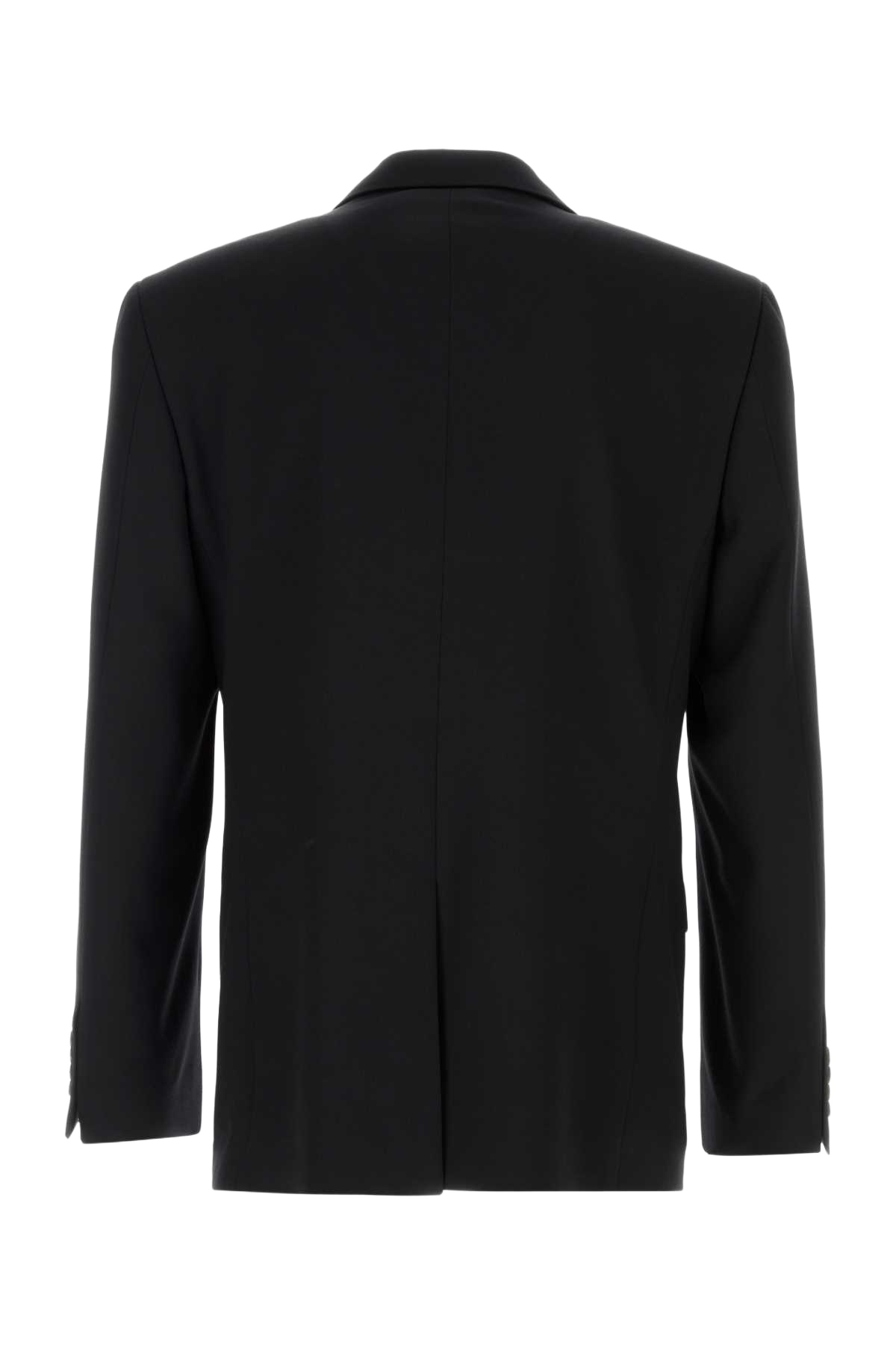 Black Wool Blazer New Exterior: Lining: Cupro Giacche E Gilet
