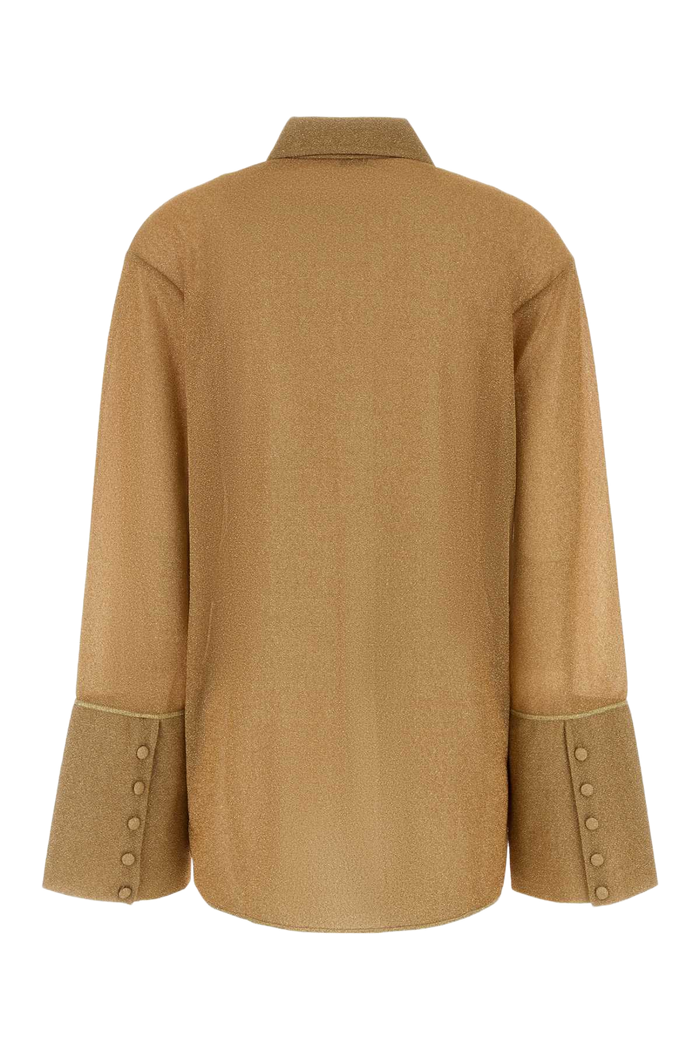 Gold Nylon Shirt Exterior: Metal Fiber Costumi Da Bagno