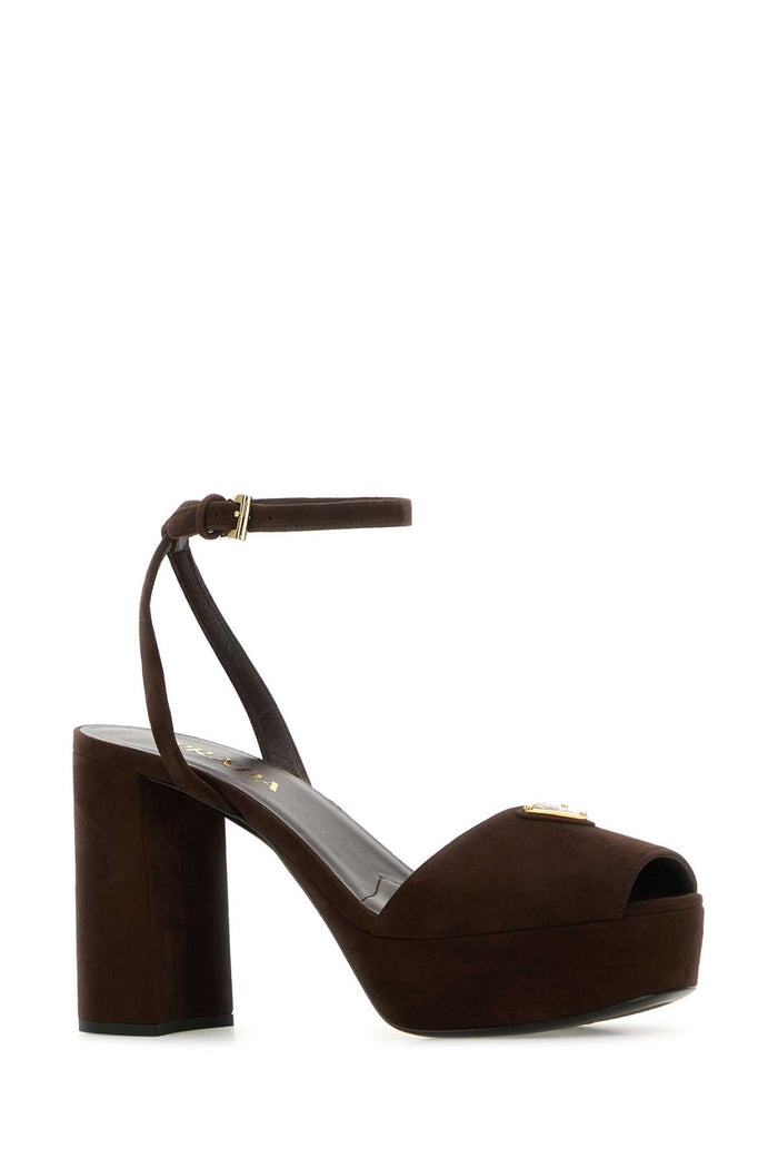 Brown Suede Sandals Moro Goatleather Sandali
