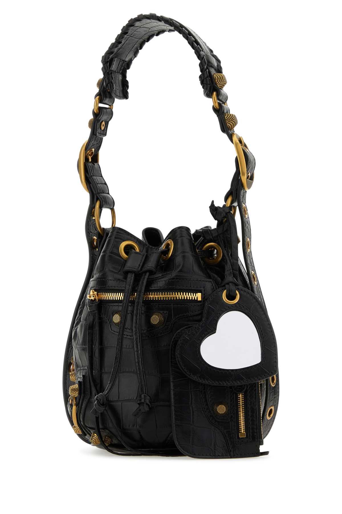 Black Leather Le Cagole Xs Bucket Bag 1000 Borse A Secchiello