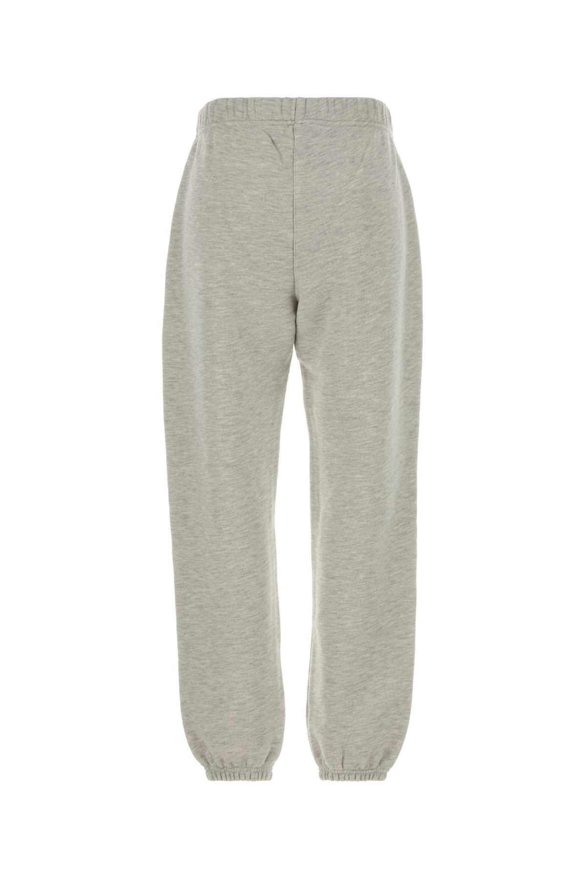 Light Grey Cotton Blend Joggers Lightgr.melange Exterior: Polyester Pantaloni