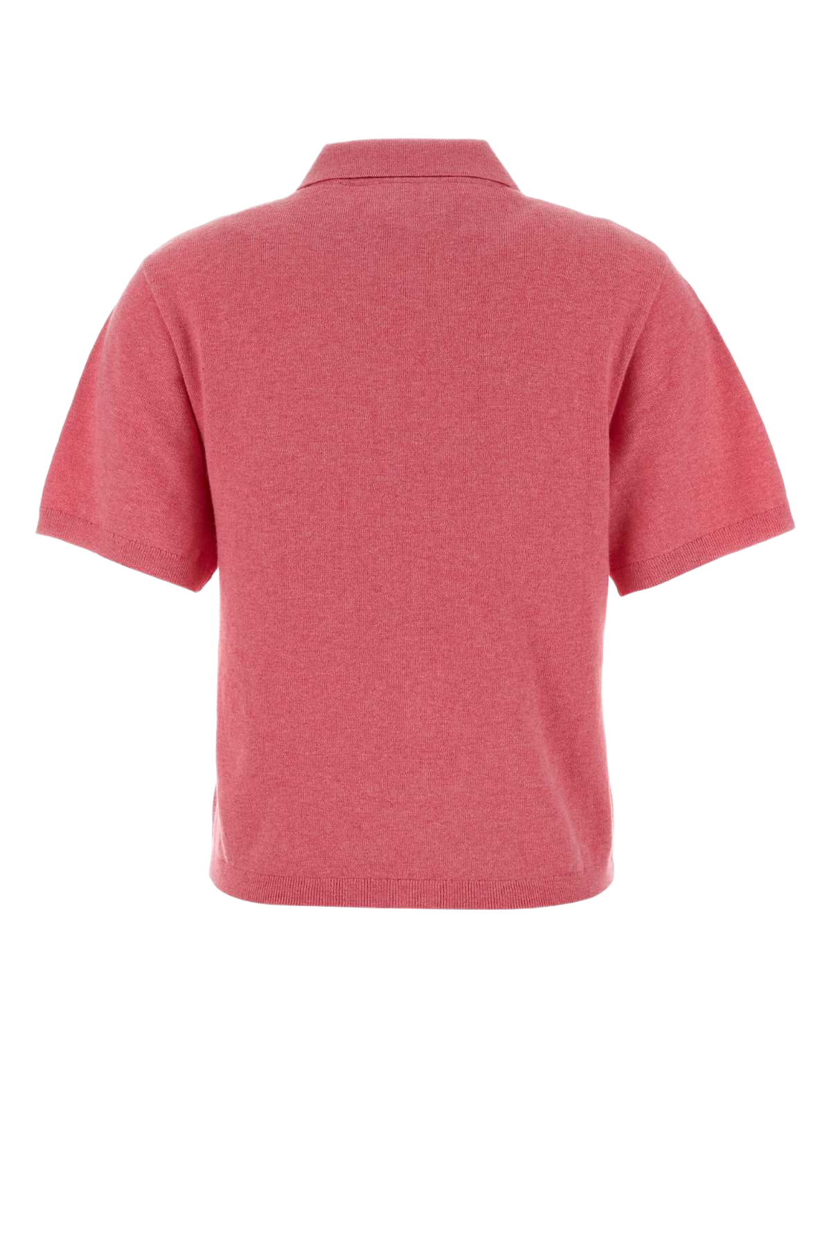 Pink Cotton Blend Althea Polo Shirt Bubblegum/granita