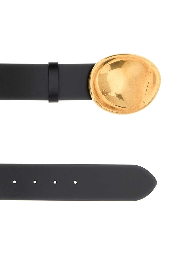 Black Leather Keefe Belt Cinture