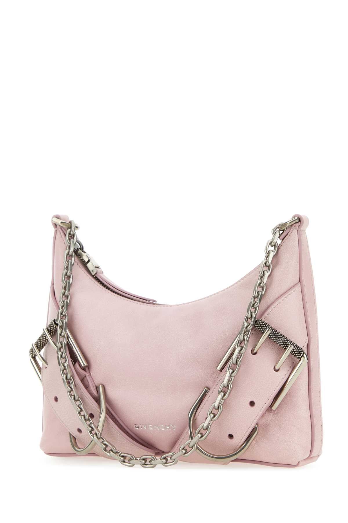 Pastel Pink Leather Voyou Boyfriend Party Shoulder Bag Oldpink Borse A Mano