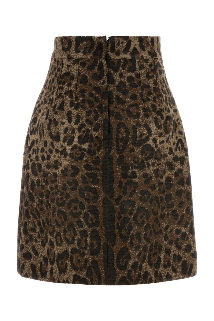 Embroidered Wool Skirt Leo Gonne