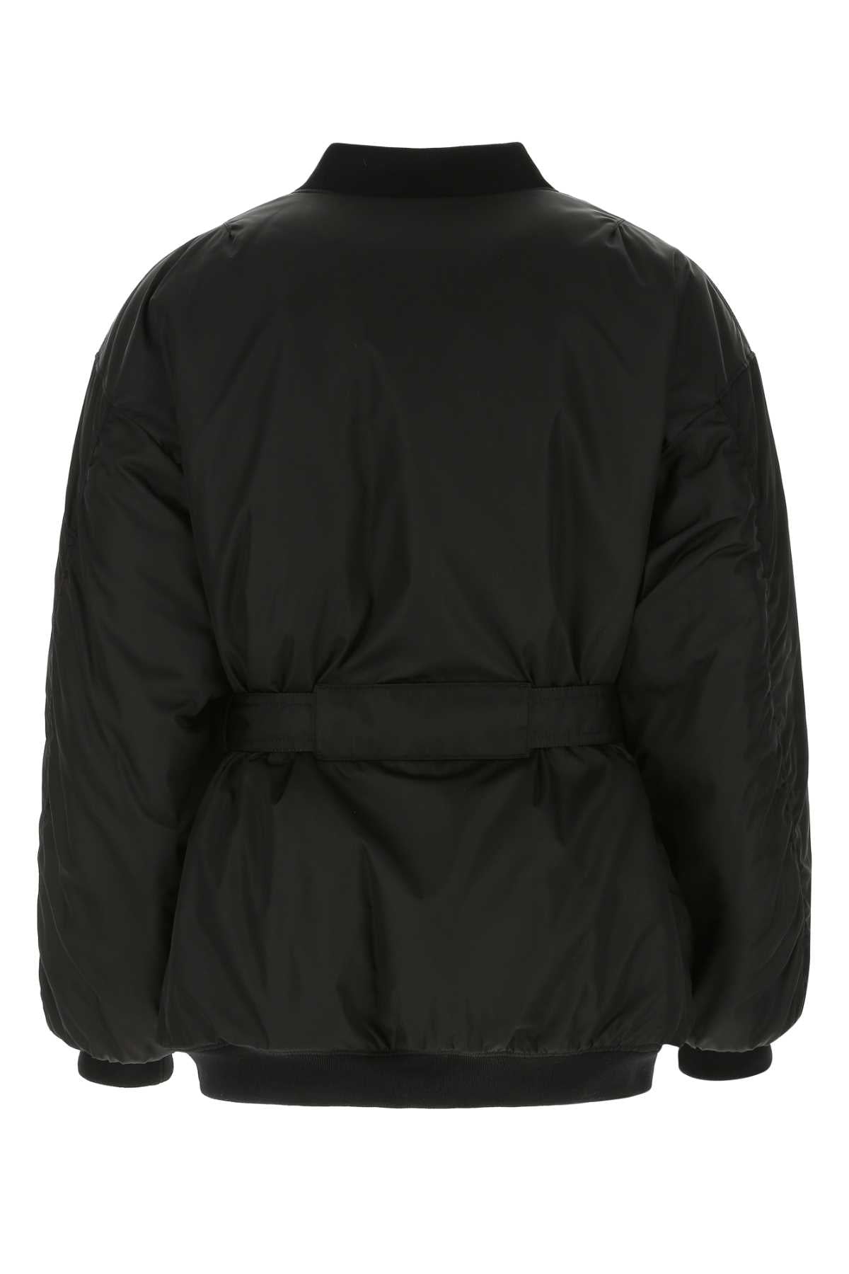 Black Re-Nylon Padded Jacket F0002 Giubbini