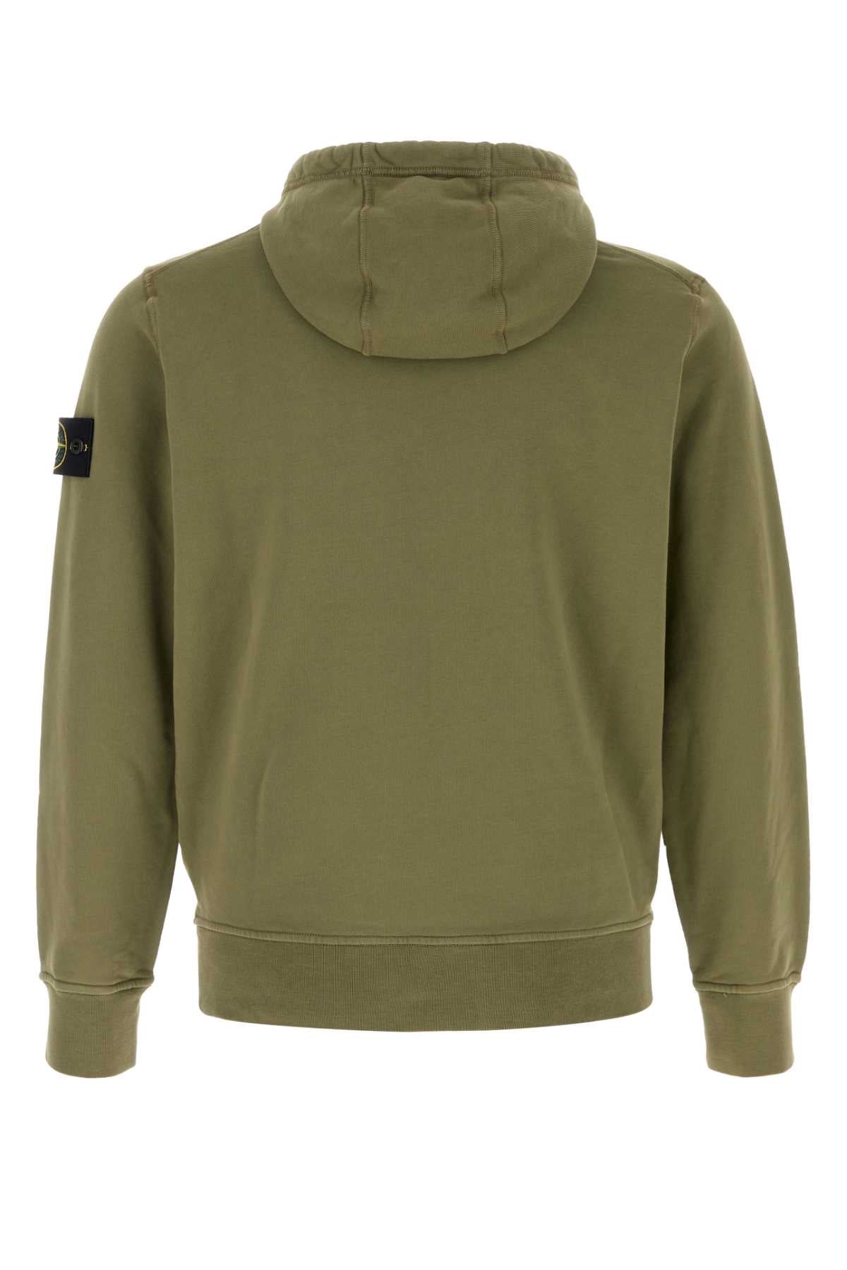 Army Green Cotton Sweatshirt Militarygreen Tessuto Principale: Cotone Felpe