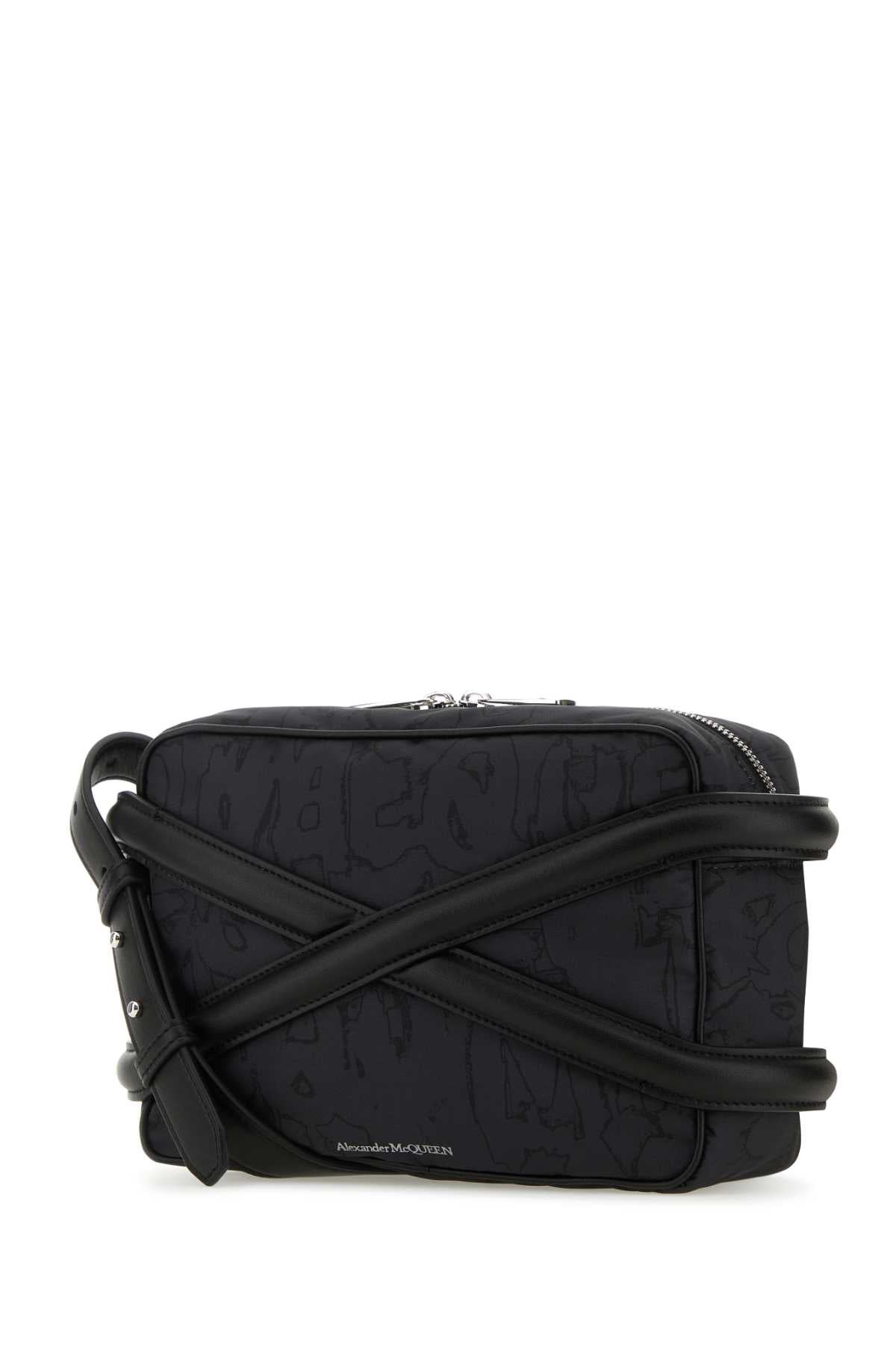 Black Nylon Harness Crossbody Bag Borse A Tracolla