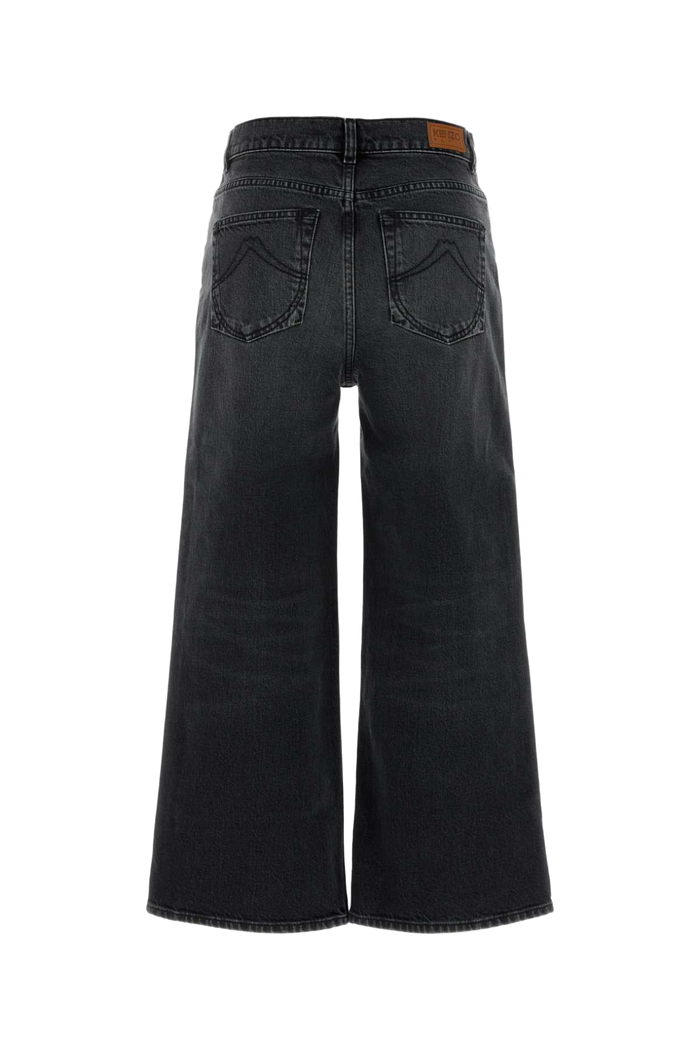 Black Stretch Denim Jeans Mediumstoneblackdenim Exterior: Cotton Elastane
