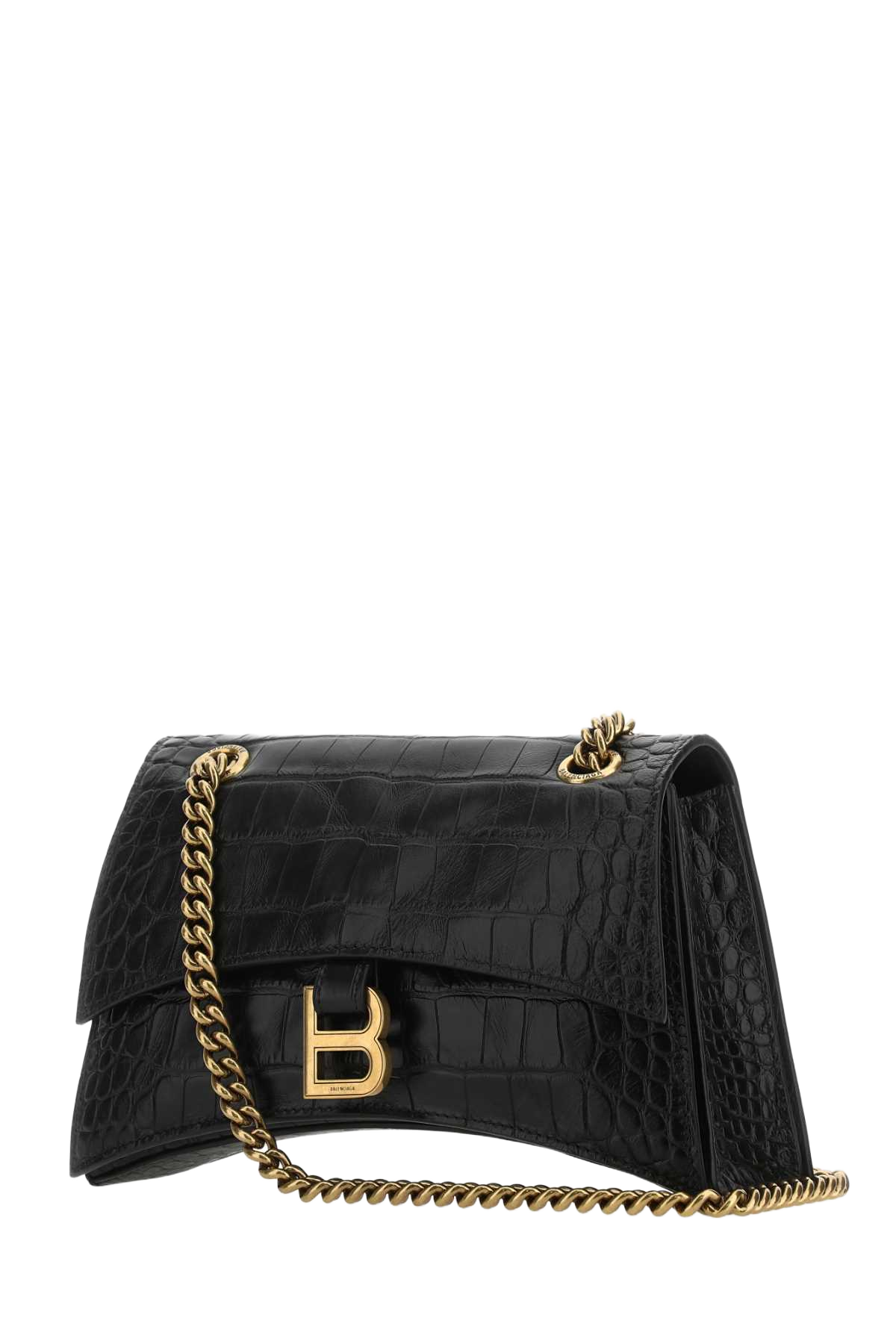 Black Leather Crush S Shoulder Bag T Domesticated Calf Le Clutch