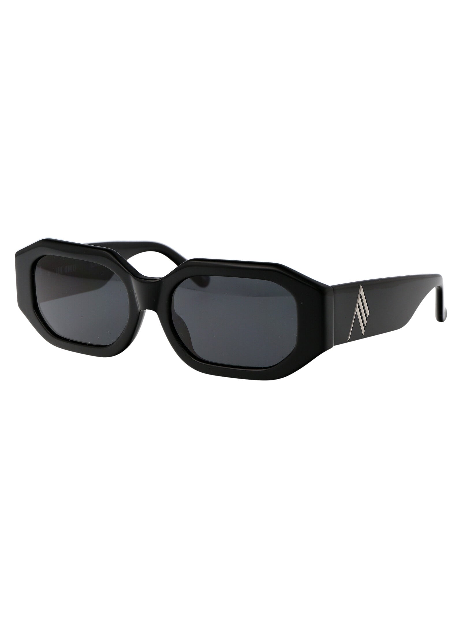 Attico45c1sun C1 Black/silver/grey Acetate Sunglasses