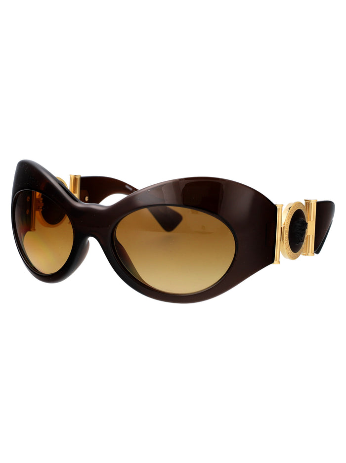 0ve4462 54462l Transparent Brown Injected Sunglasses