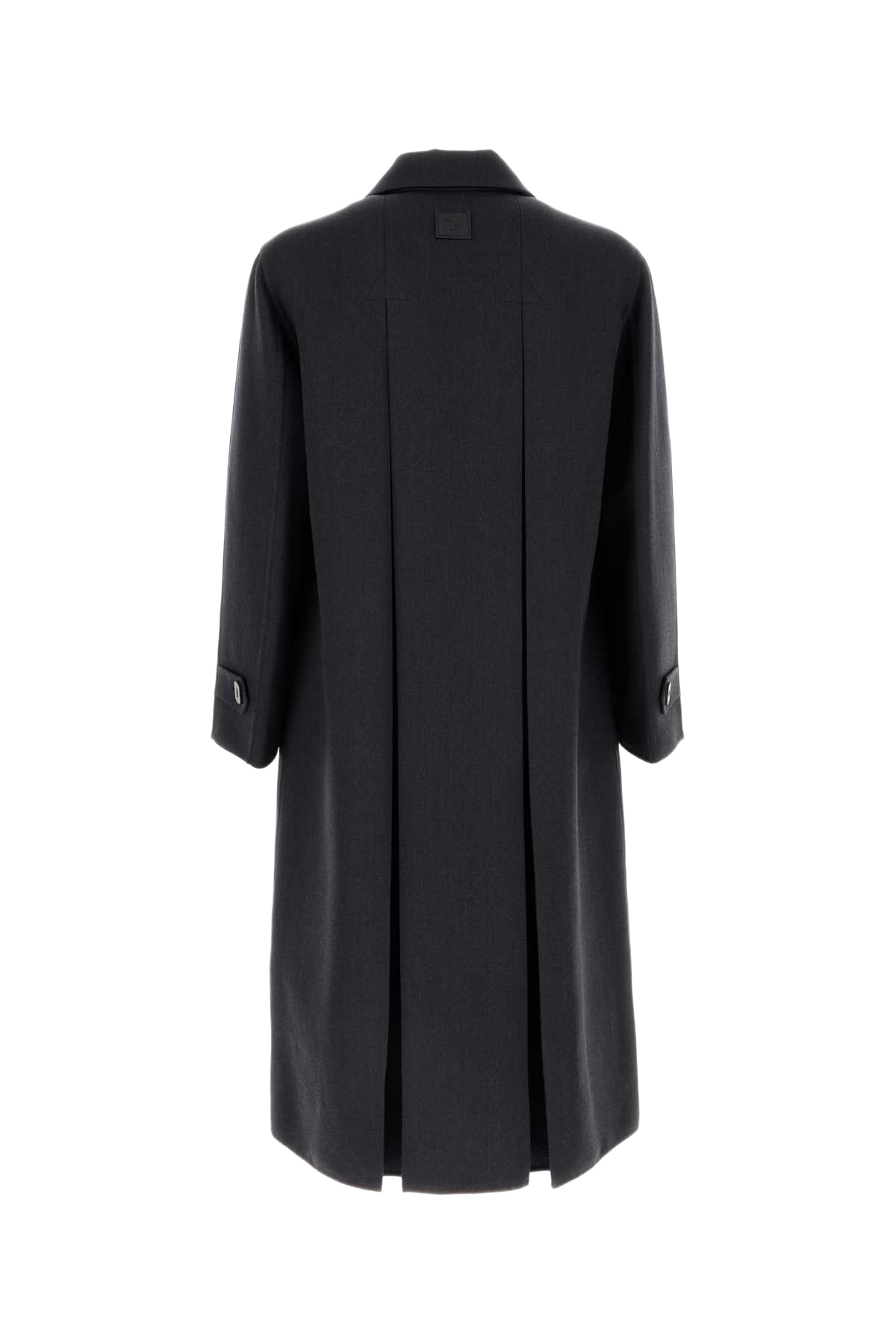 Charcoal Wool Blend Coat Indaco Cappotti