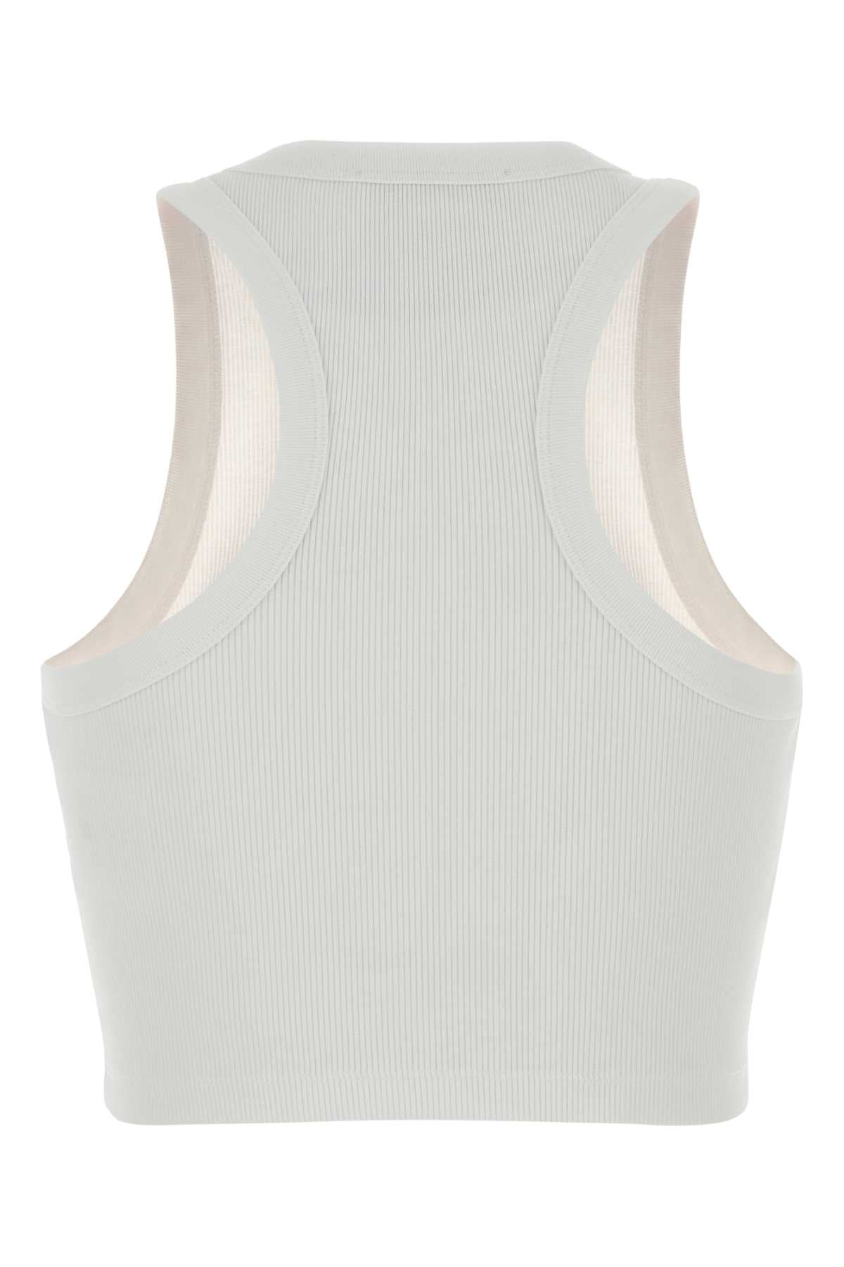 White Exterior: Cotton Elastane Maglie