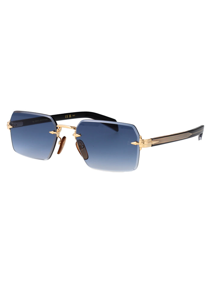 Db 7109-S Gold Black 2 Metal Sunglasses