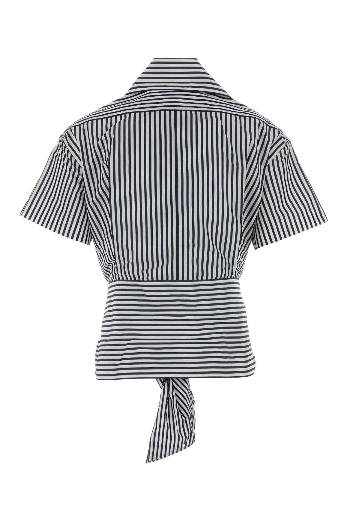 Embroidered Poplin Shirt Offshorestripes Exterior: Polyester Camicie