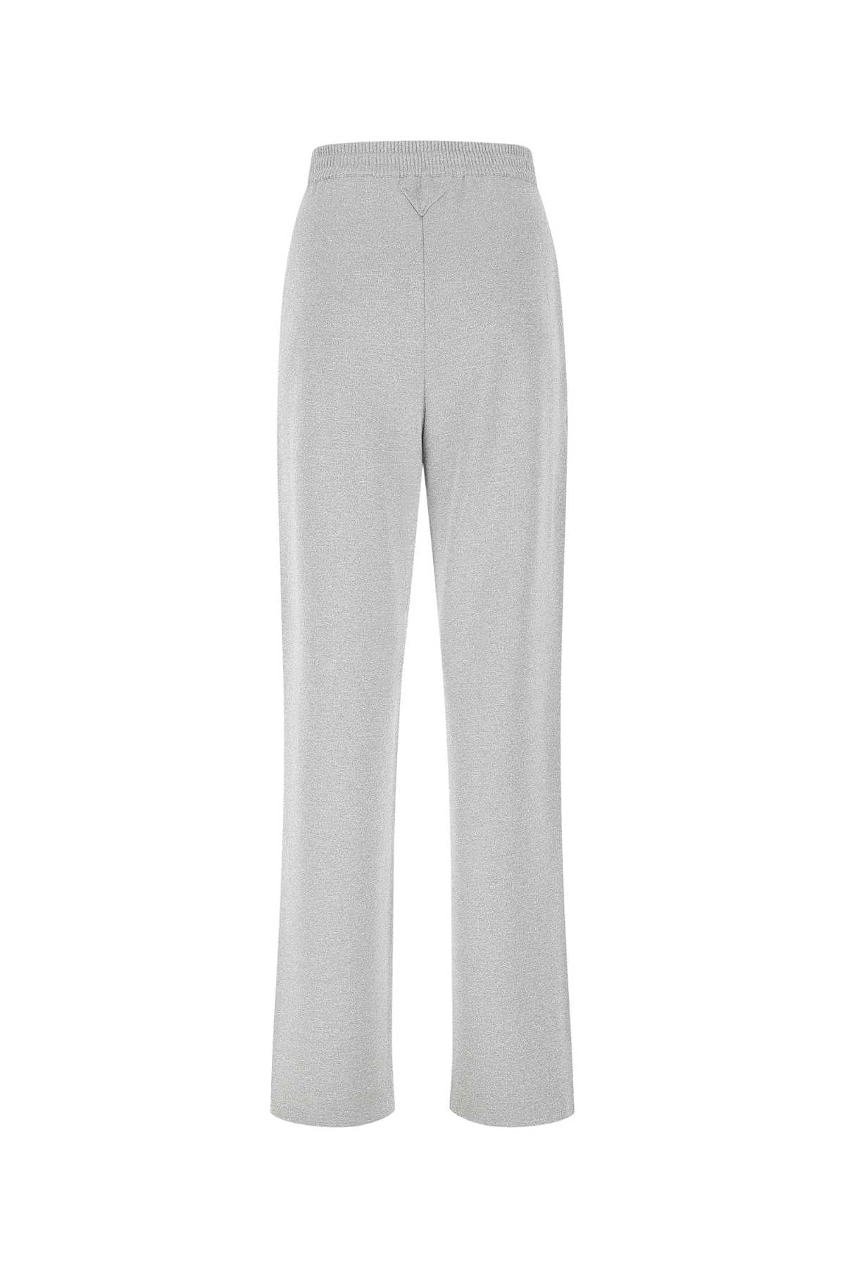 Grey Cashmere Blend Joggers F0118 Exterior: Pantaloni