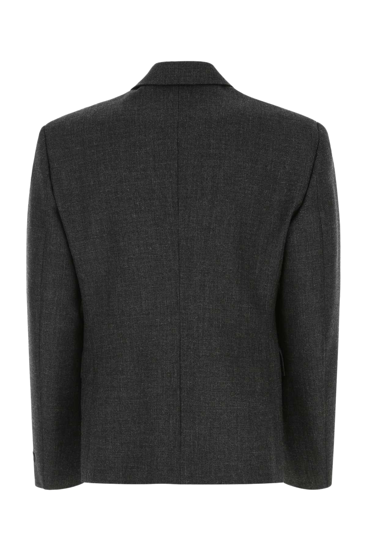 Melange Dark Grey Wool Blazer F0308 Giacche E Gilet