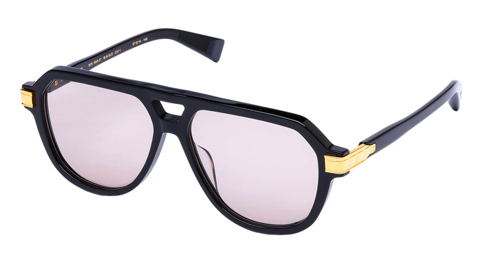 Francoise Ii - Black 18k Gold Nd Acetate Sunglasses