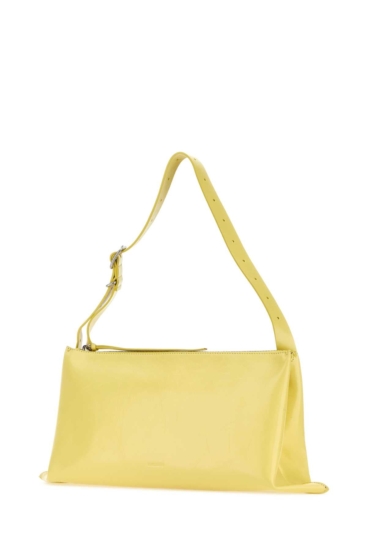 Yellow Leather Shoulder Bag Pastelyellow Borse A Mano