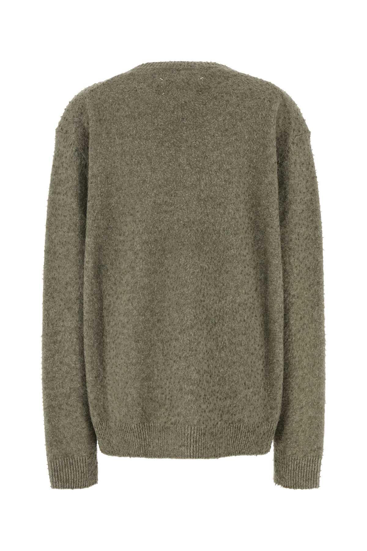Sage Green Wool Blend Sweater Sagegreen Exterior: Cotton Maglie