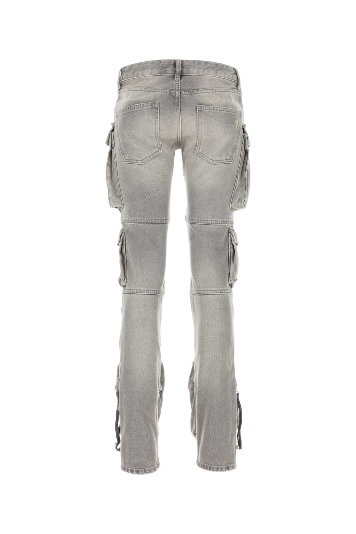 Grey Denim Jeans Exterior: Cotton