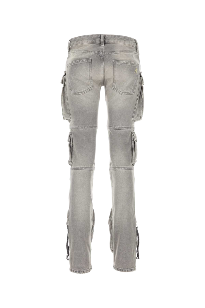 Grey Denim Jeans Exterior: Cotton